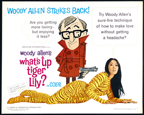 Cartel promocional de la primera película de Woody Allen.
